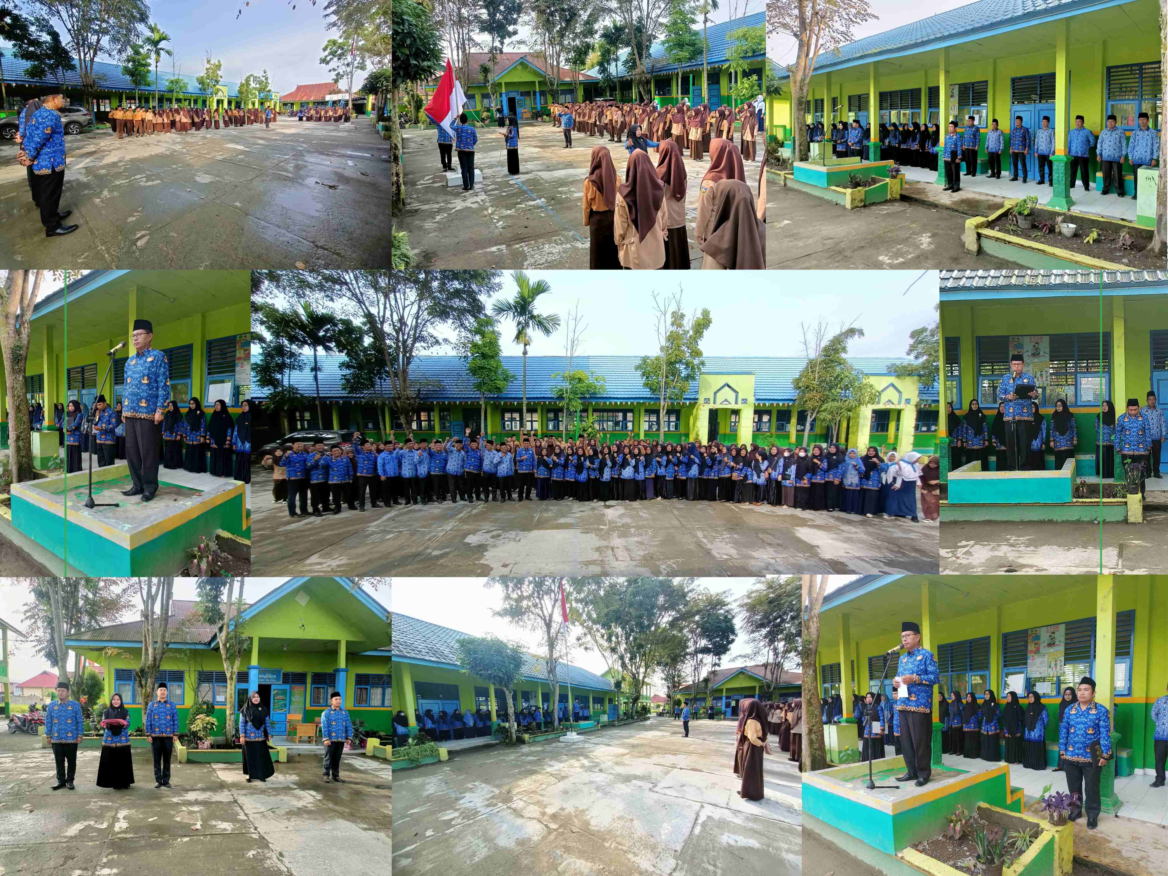 UPACARA HARI LAHIR PANCASILA 01 JUNI 2024 DI MTsN 2 KOTA SUNGAI PENUH