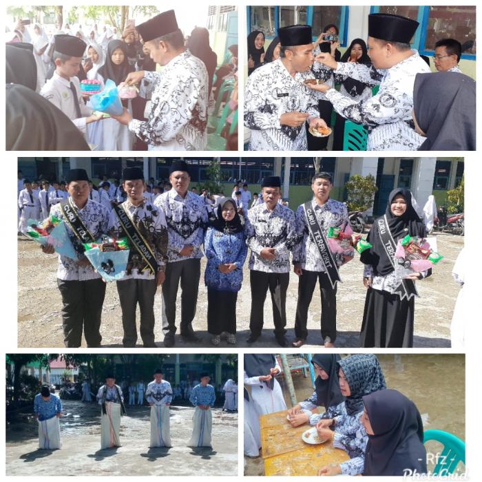 Berlangsung meriah Perayaan Hari Guru Nasional dan HUT PGRI ke-74 di MTsN 2 Kota Sungai Penuh.
