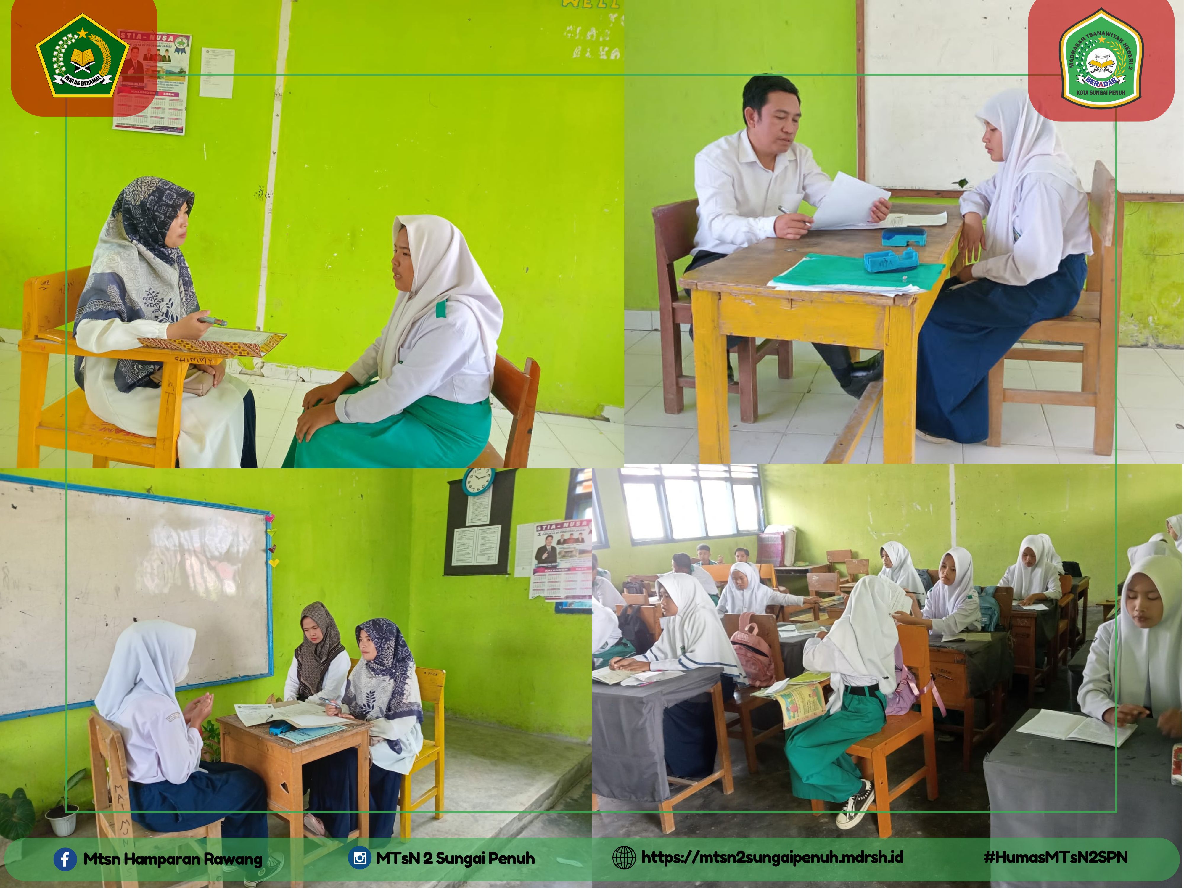 Pelaksanaan Ujian Praktek Kelas VII dan VIII MTsN 2 Kota Sungai Penuh