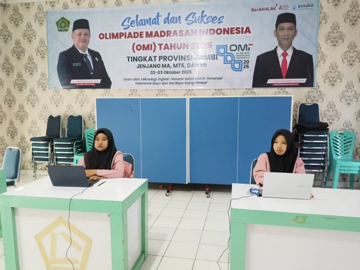 Dua Siswi MTsN 2 Sungai Penuh Wakili Madrasah pada OMI Tingkat Provinsi