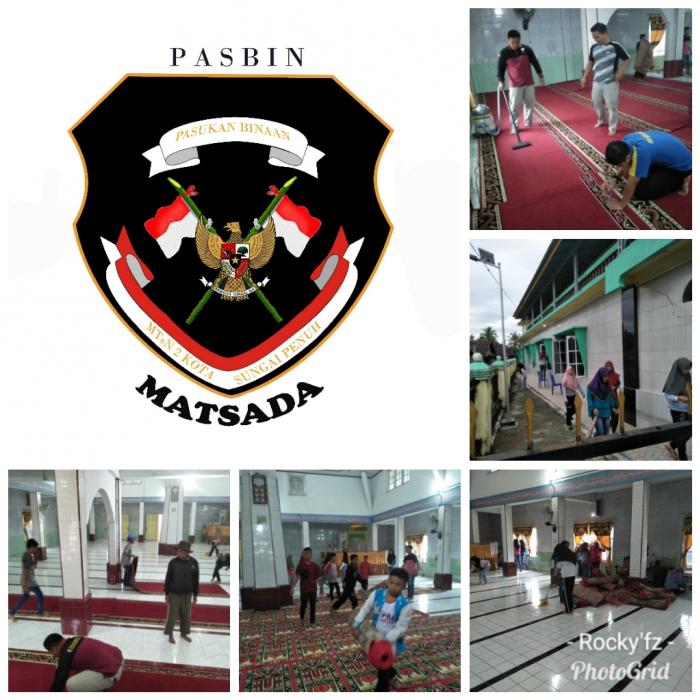 ANGGOTA PASBIN MATSADA MTsN 2 KOTA SUNGAI PENUH MELAKUKAN BAKTI SOSIAL
