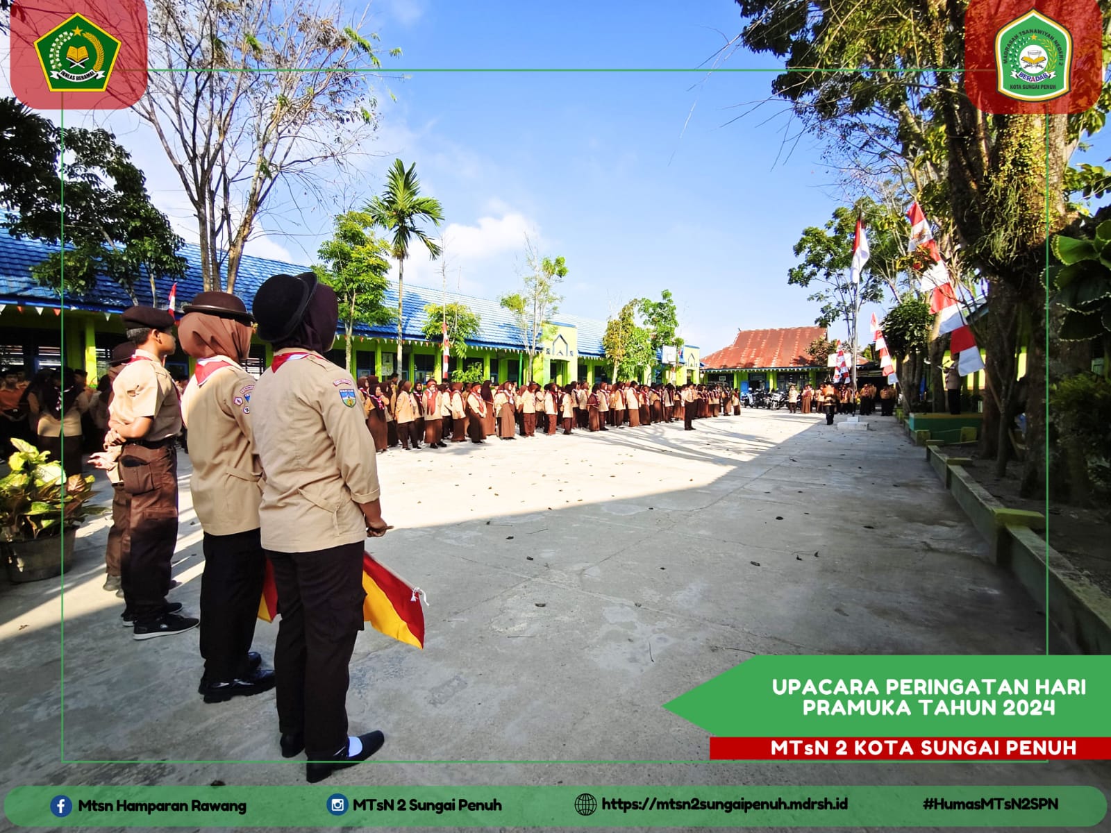 PERINGATAN HARI PRAMUKA DI MTsN 2 KOTA SUNGAI PENUH