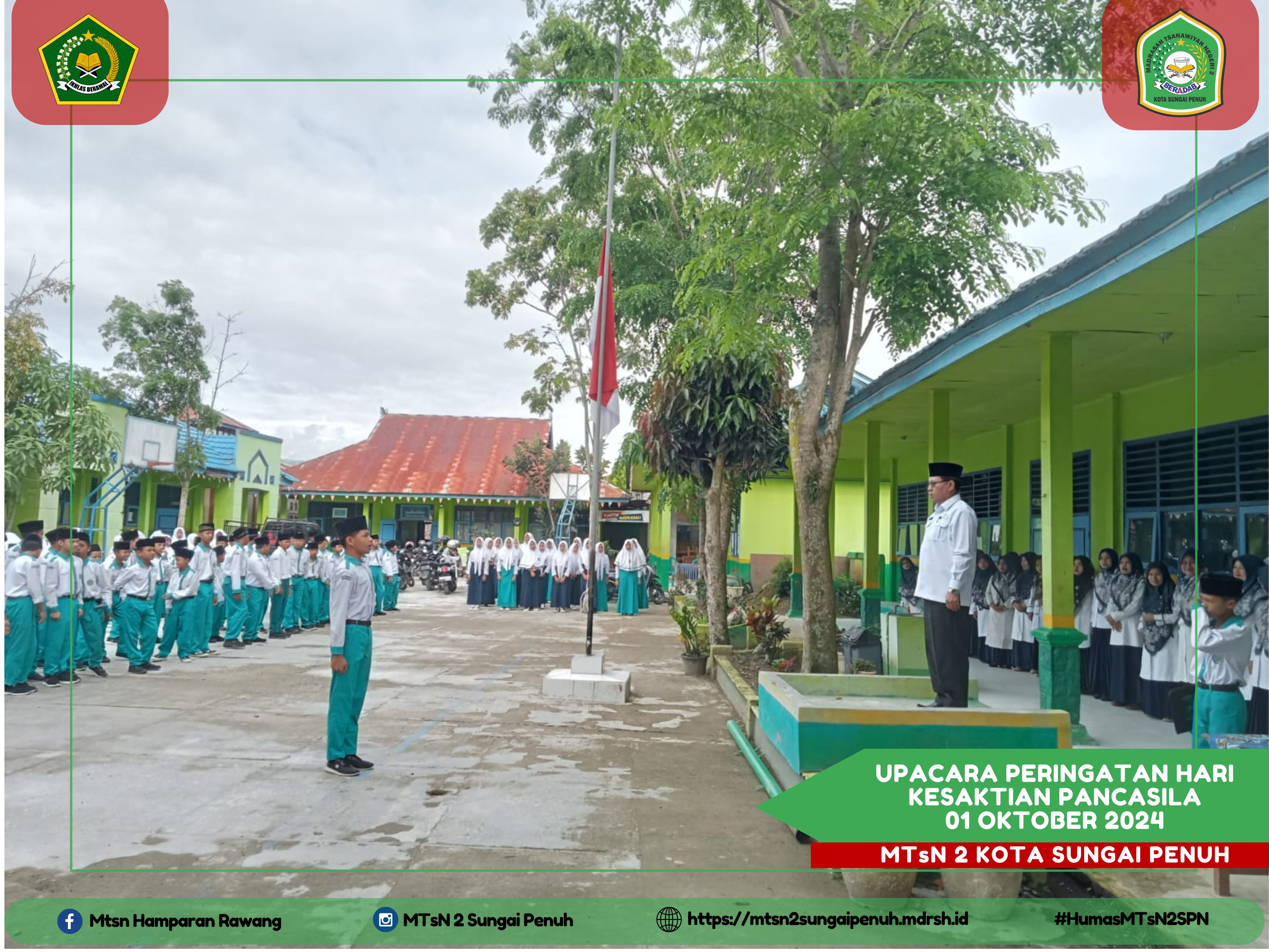 MTsN 2 Kota Sungai Penuh laksanakan Upacara Peringatan Hari Kesaktian Pancasila 1 Oktober 2024