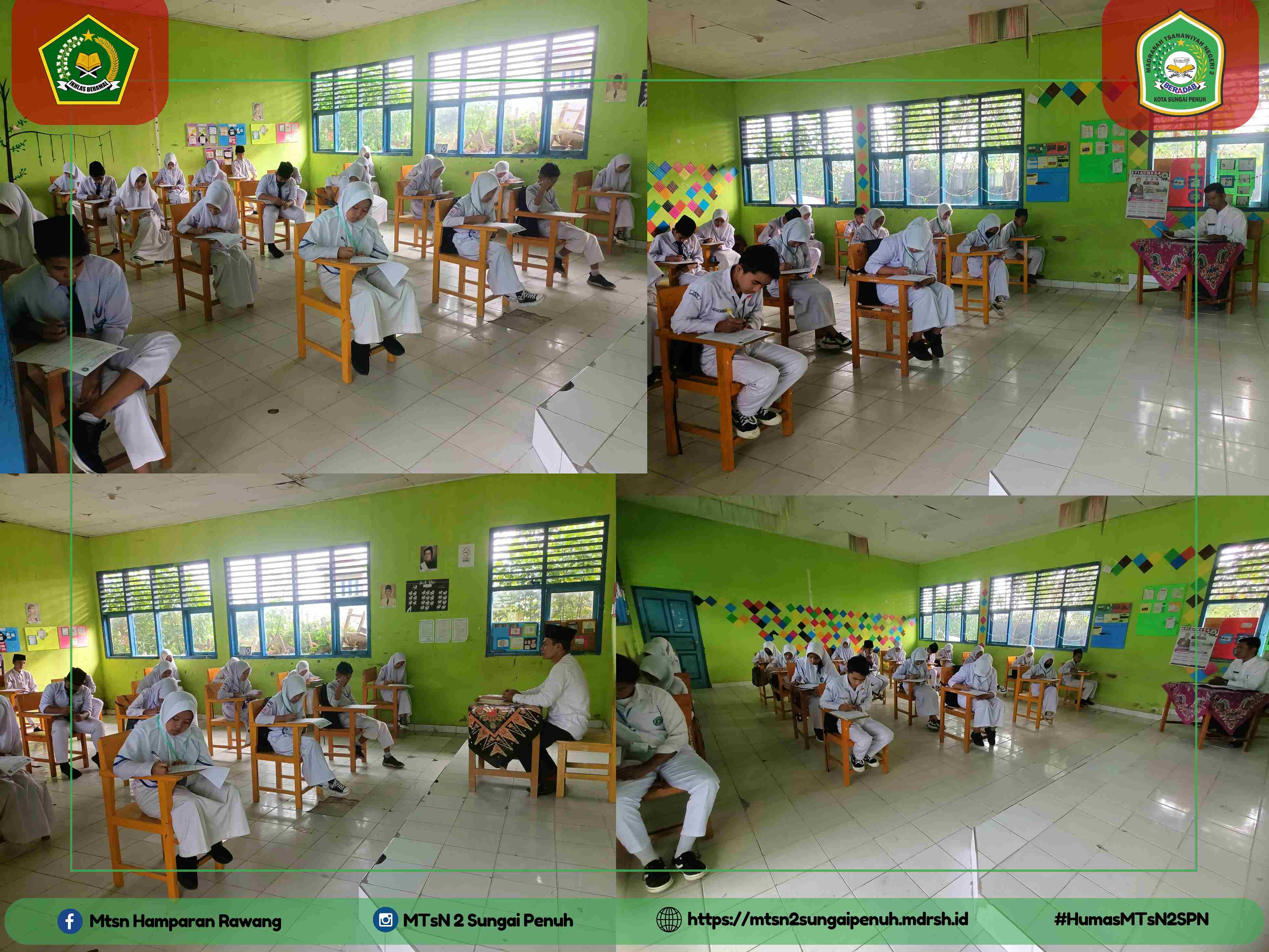 PELAKSANAAN UJIAN SEMESTER GENAP TAHUN PELAJARAN 2023/2024 MTsN 2 KOTA SUNGAI PENUH
