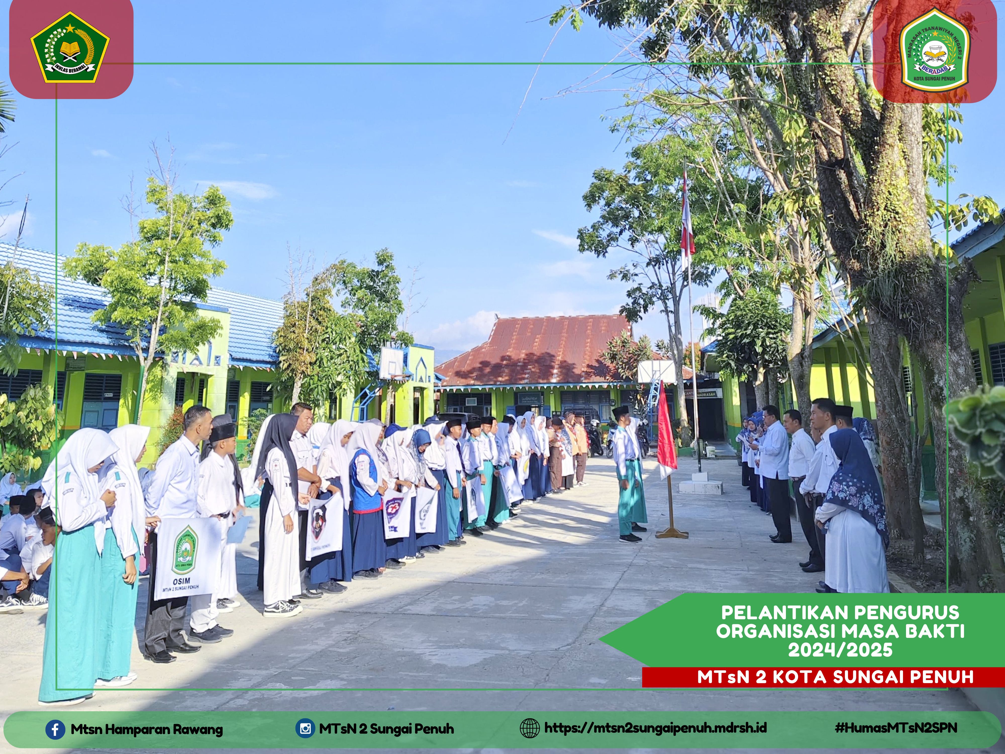 Pelantikan Pengurus Organisasi MTsN 2 Kota Sungai Penuh