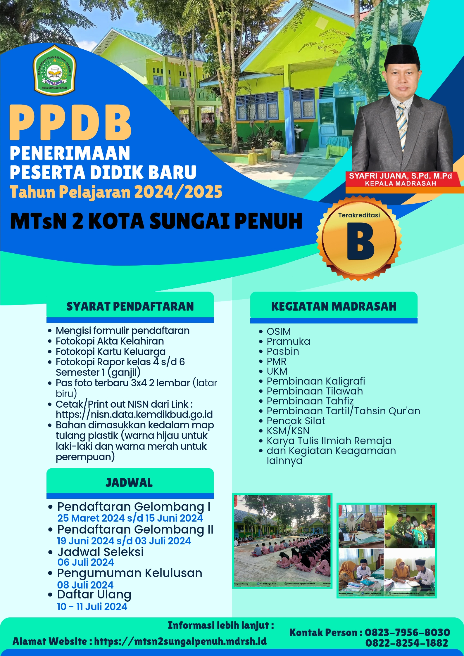 TELAH DIBUKA PENERIMAAN PESERTA DIDIK BARU (PPDB) MTsN 2 KOTA SUNGAI PENUH TAHUN PELAJARAN 2024/2025