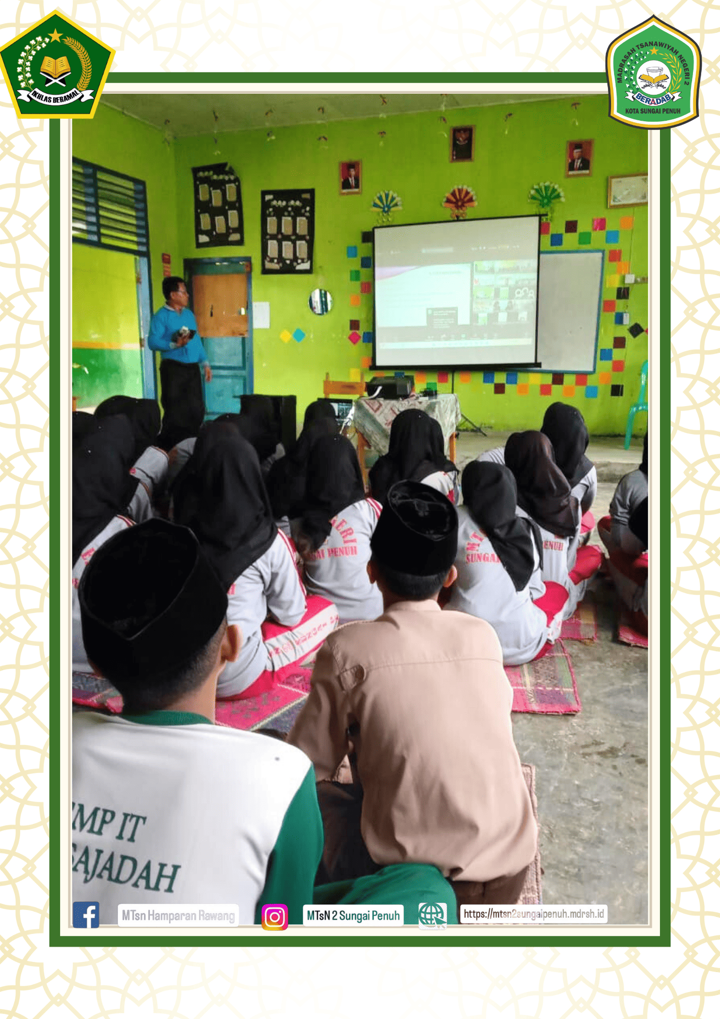 MTsN 2 KOTA SUNGAI PENUH IKUTI ZOOM MODERASI BERAGAMA