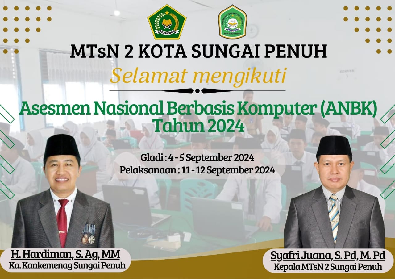 Pelaksanaan ANBK 2024 di MTsN 2 Kota Sungai Penuh Berlangsung Lancar