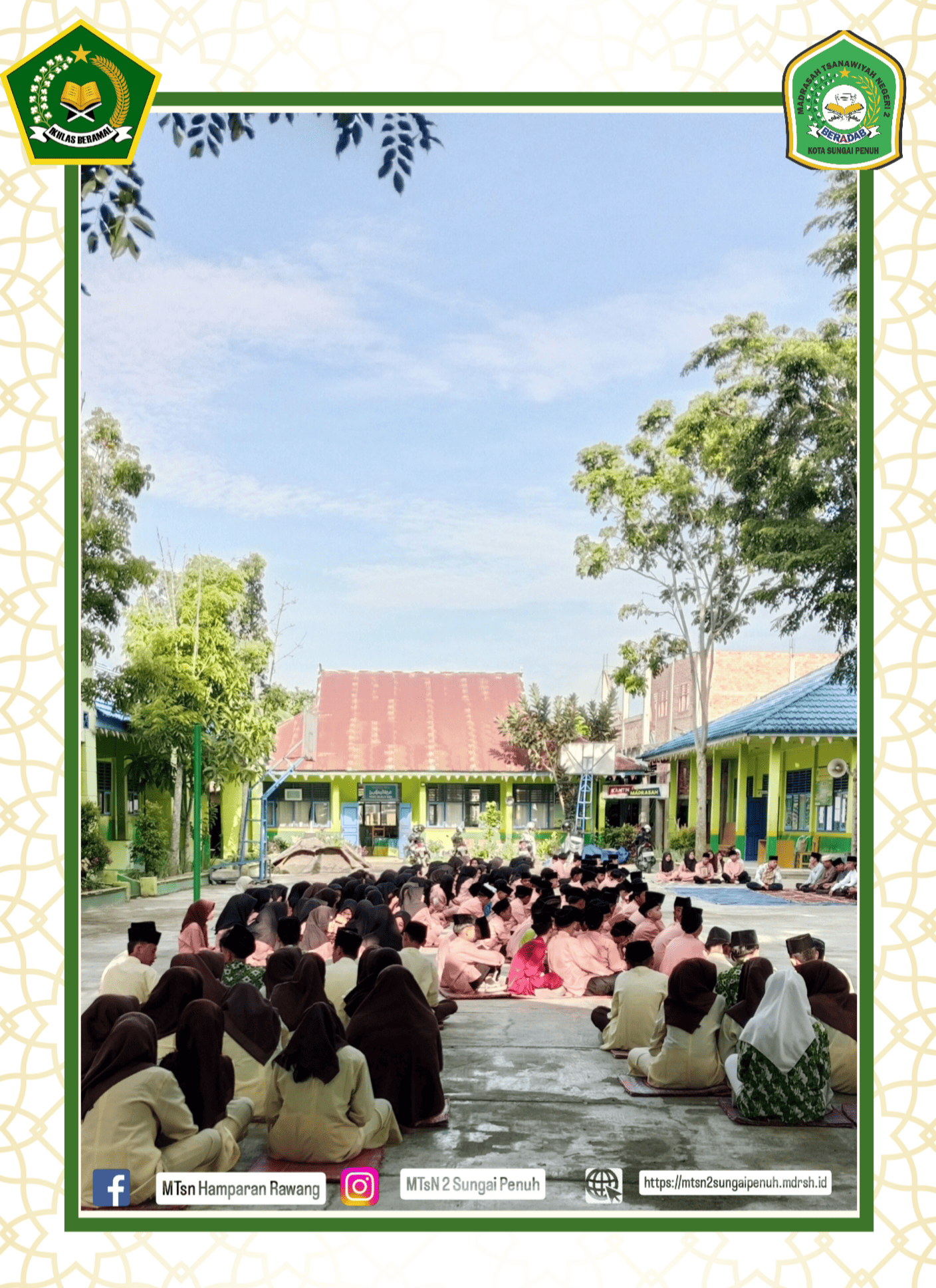 MTsN 2 SUNGAI PENUH MELAKSANAKAN KEGIATAN ISLAMI RUTIN PADA AWAL SEMESTER GENAP TA 2024/2025